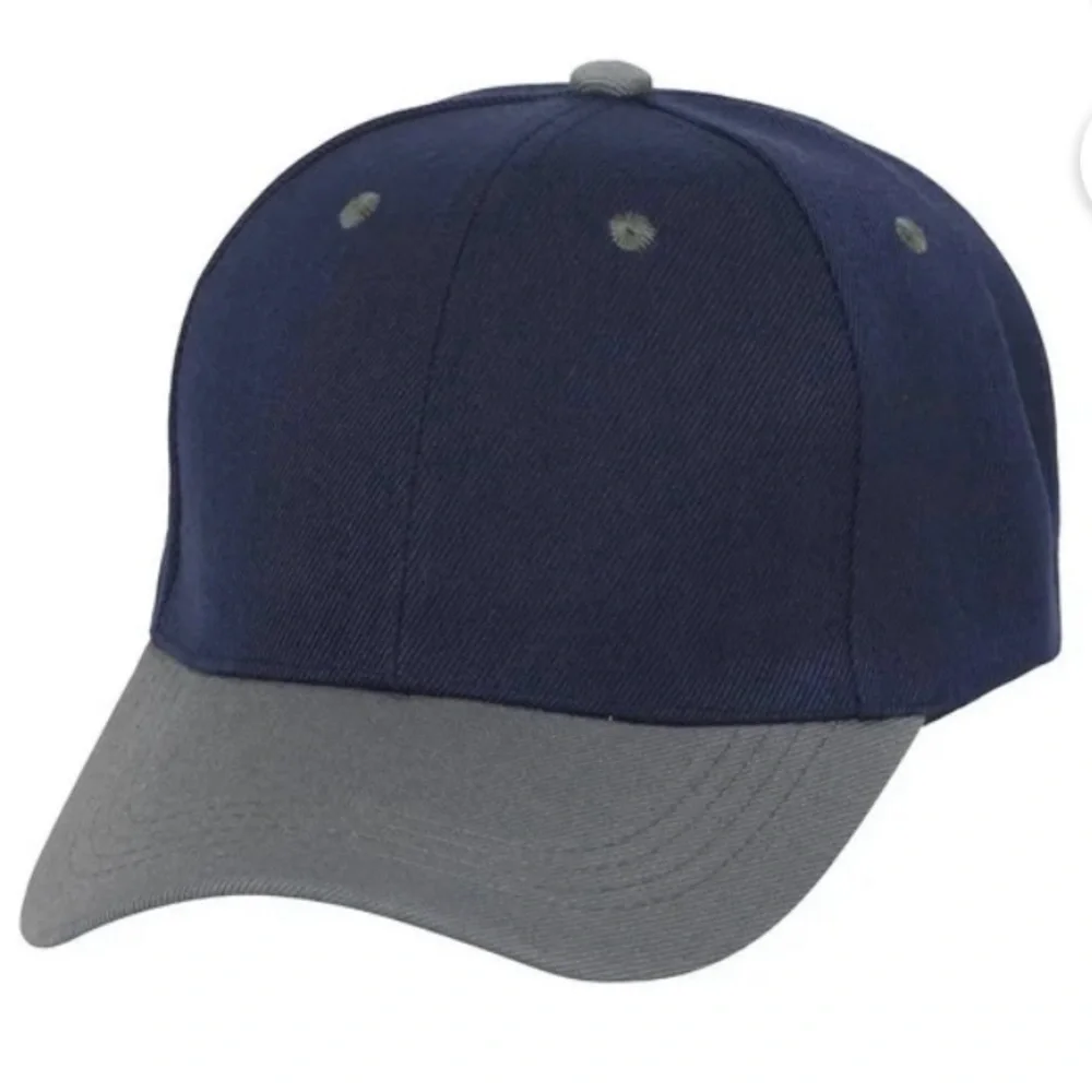 NWOT Navy Blue & Gray Baseball Cap